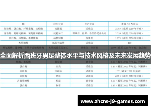 全面解析西班牙男足整体水平与技术风格及未来发展趋势